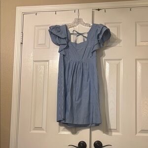 Urban Outfitters Blue Striped Mini Dress
